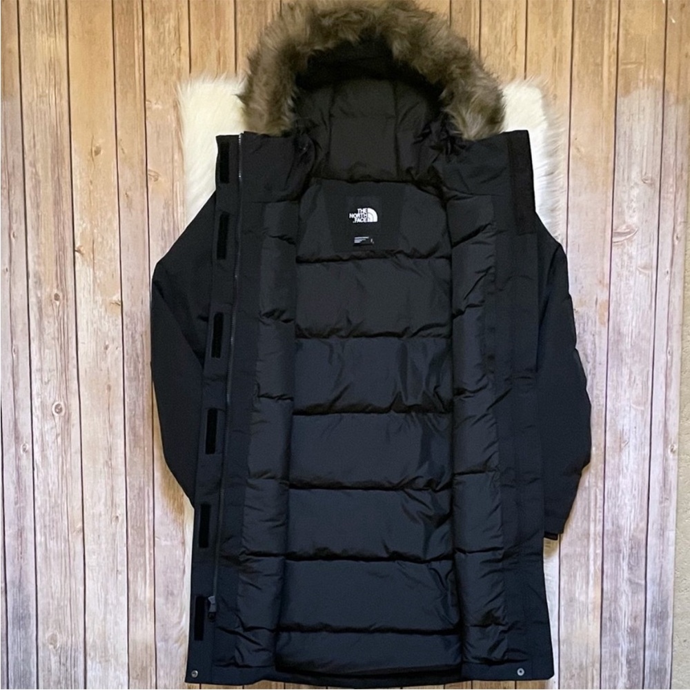 The North Face Women’s Arctic Parka Black Waterproof Coat - Picture 6 of 12